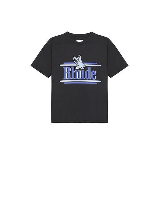 Rhude Black Rossa Tee for men