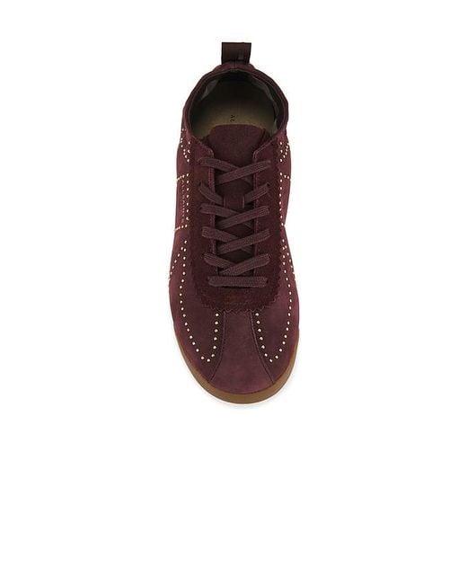 AllSaints Brown Kenny Stud Runner Sneaker