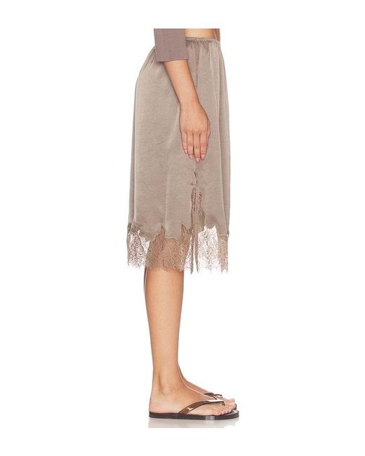 Citizens of Humanity Natural Lace Trimmed Skirt