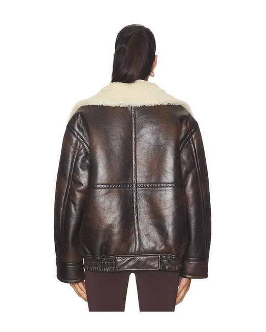 superdown Black Georgiana Faux Leather Jacket