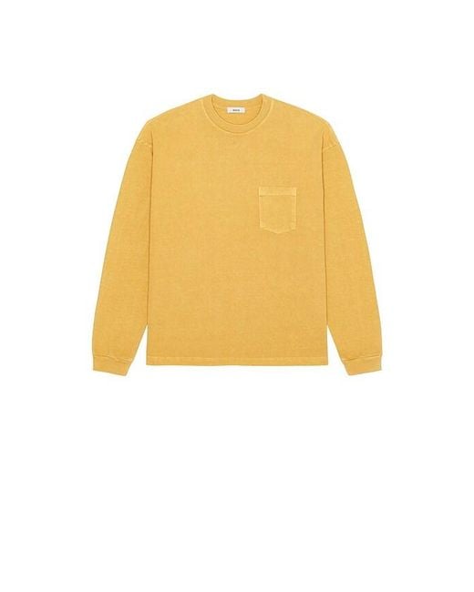 Agolde Yellow Lucan Long Sleeve Tee for men