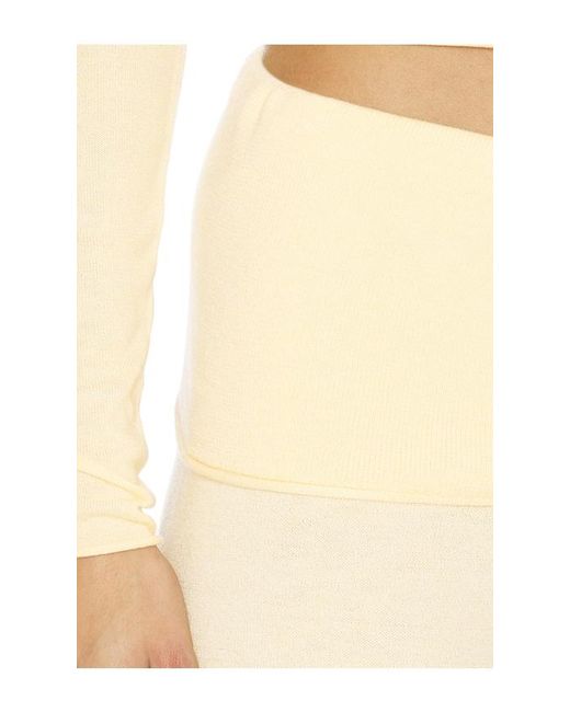 Frankie's Bikinis Natural Storm Knit Pant