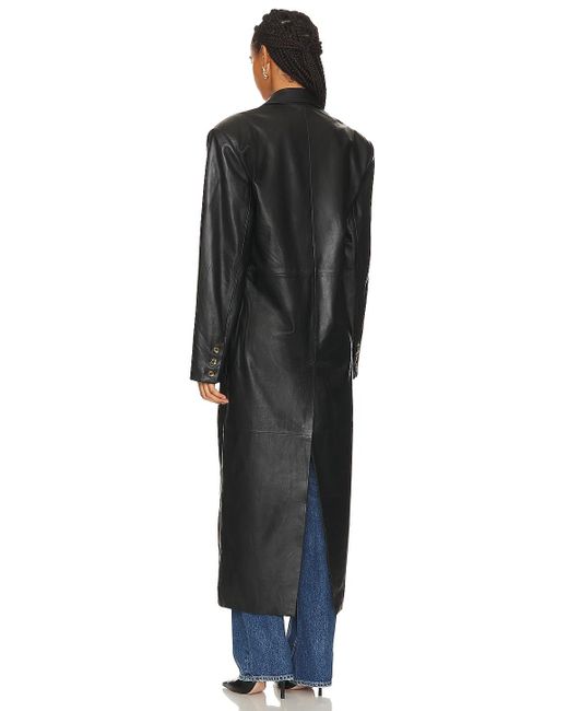 GRLFRND Leather コート Black