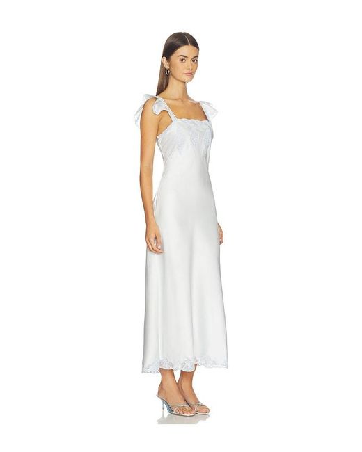 LoveShackFancy White Karmine Dress