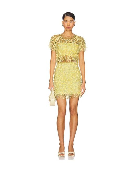 Mariandree Gaitan Yellow Paula Mini Skirt