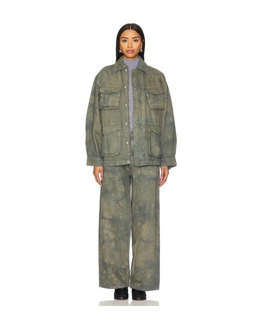 GRLFRND Green Lucie Slouchy Jeans
