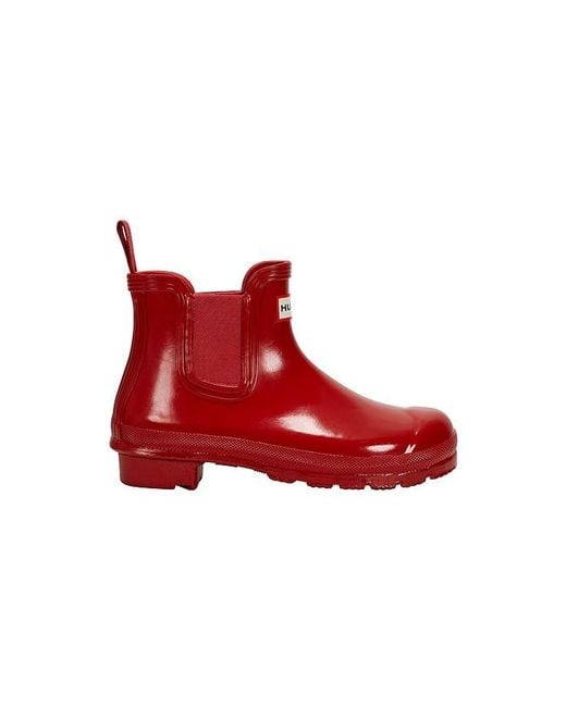 Hunter Red Original Chelsea Gloss Boot
