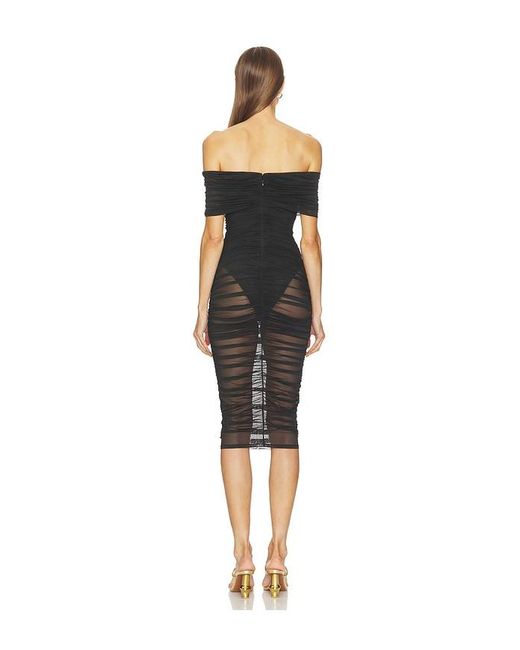 Michael Costello Black X Revolve Umanzor Midi Dress