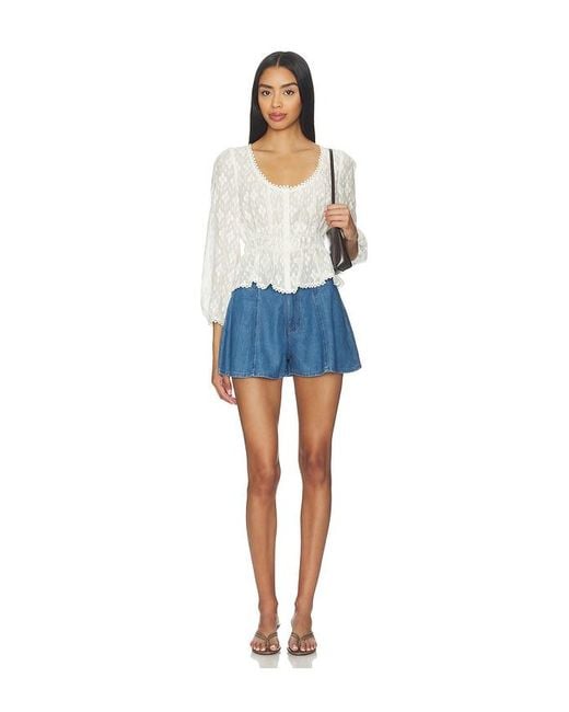 PAIGE Blue Joelle Short