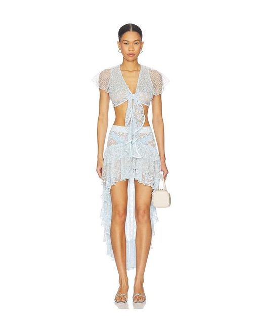 MY BEACHY SIDE White Lotus Top