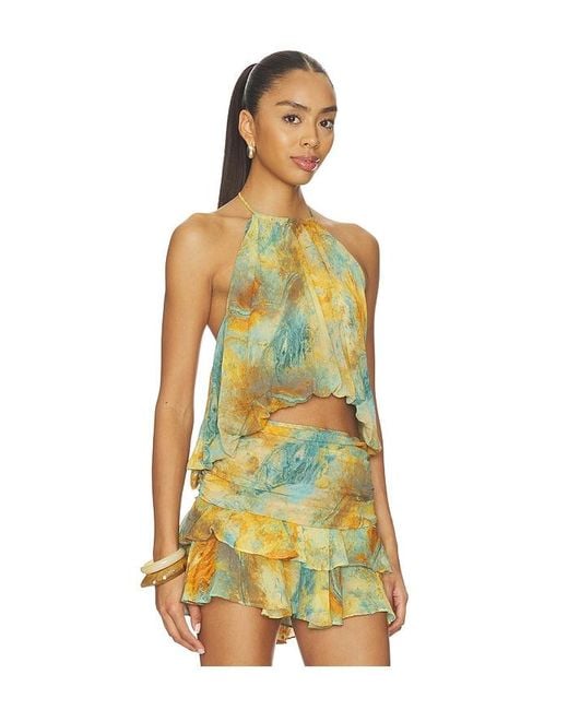 MISA Los Angles Yellow Quinn Top