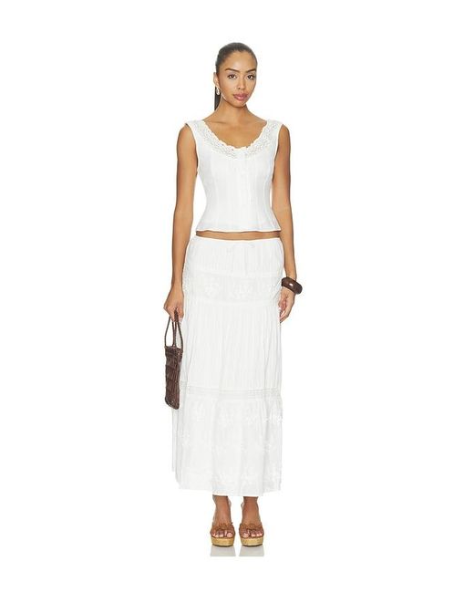 Astr White Gwyn Skirt