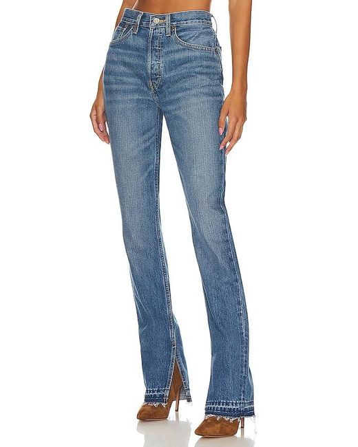 Re/done Blue JEANS 70S HIGH RISE SKINNY BOOT