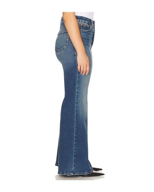 GOOD AMERICAN Blue Soft Tech Good Waist Palazzo Jeans