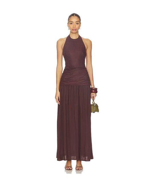 Faithfull The Brand Purple Tali Maxi Dress