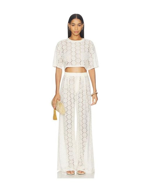 NonChalant Label White Cami Crop