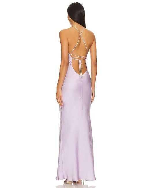 Line & Dot Purple Kira Maxi Dress