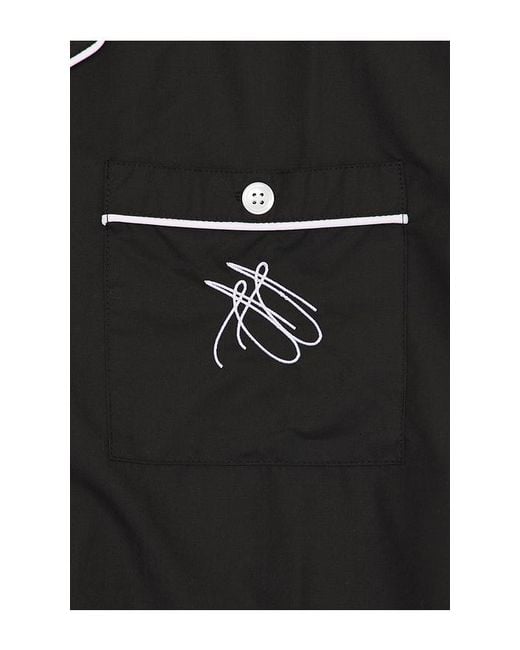 Ryoko Rain Black Mechanic Button Up Shirt for men