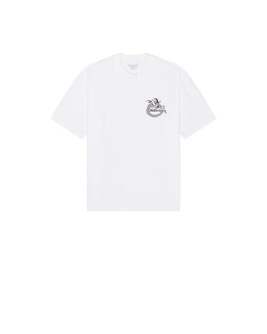 AllSaints White Terra Crew Tee for men