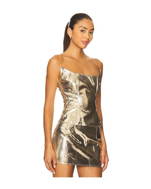 Kim Shui Metallic Ling Croc Corset