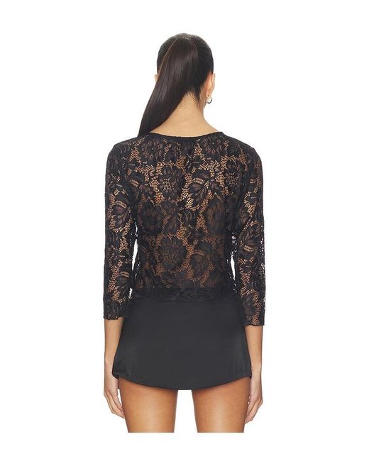 Bella Venice Black The Camille Lace Top