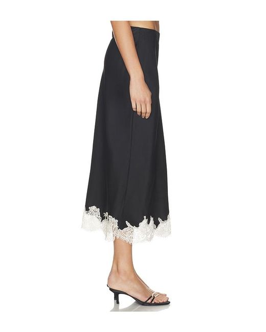 Astr Black Blossom Skirt