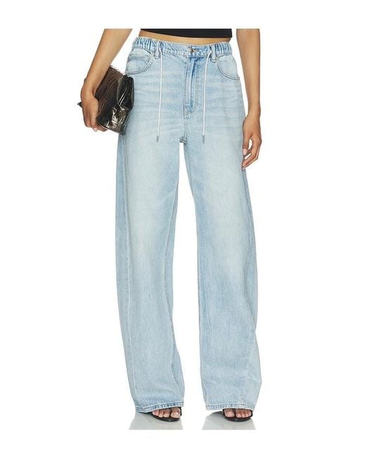 Alexander Wang Blue Balloon Jogger With Crystal Drawcord