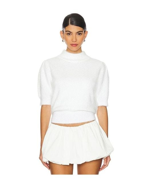 Bobi White Sweater Blouse