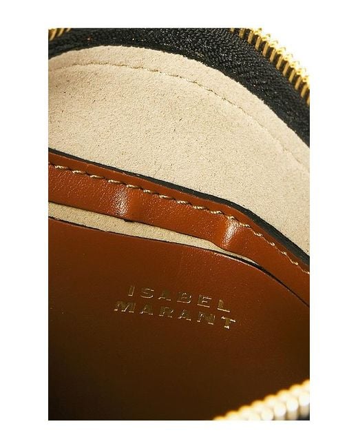Isabel Marant Brown Oskan Moon Crossbody Bag