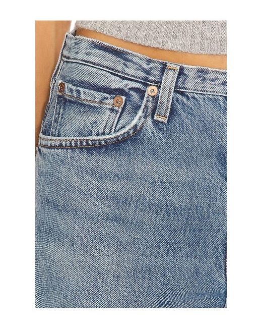 Agolde Blue Keira Wide Leg Jeans