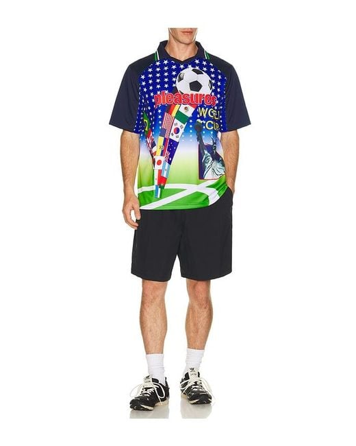Pleasures Blue Flags Jersey for men