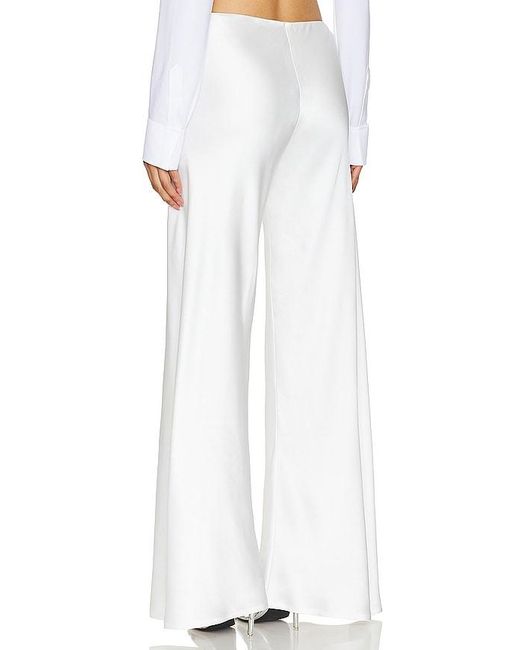 Norma Kamali White Bias Elephant Pant