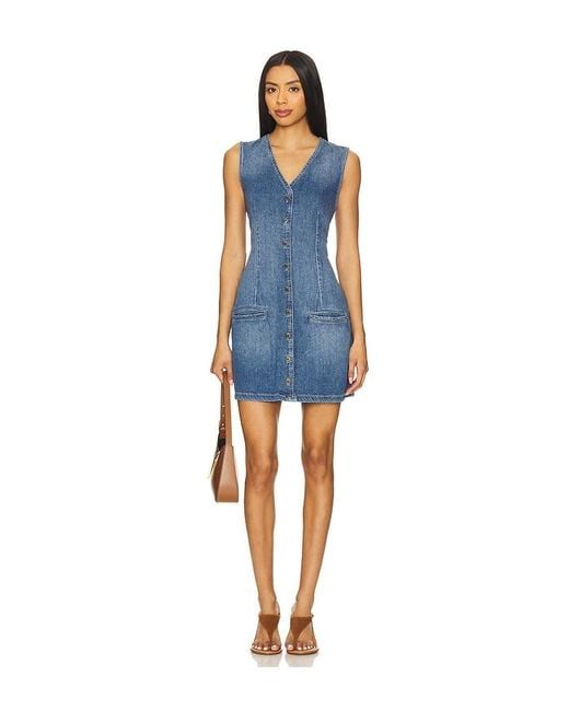 DL1961 Blue Vest Mini Dress