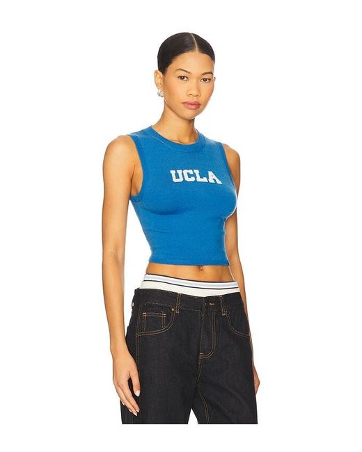 Hype and Vice Blue Ucla Invy Knitted Tank Top