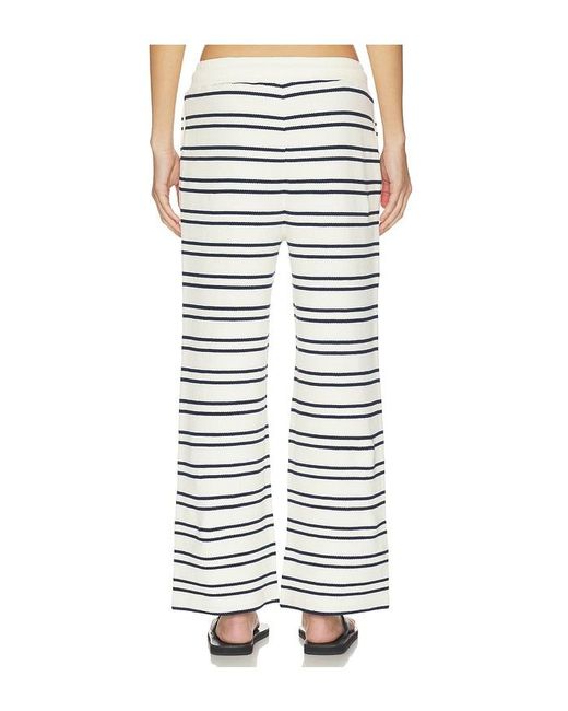 Negative Underwear White Waffle Knit Cropped Pant
