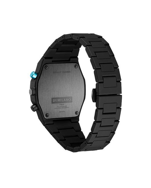 D1 Milano Black Polychrono 40.5Mm Watch for men