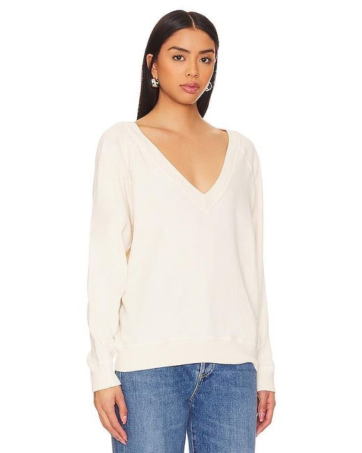 The Great Natural The V Neck Sweatshirt