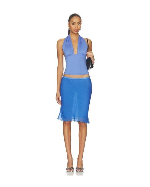 Lioness Blue Safari Halter Top