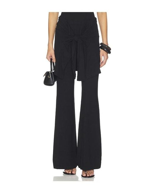 Beaufille Black Waist Tie Pant