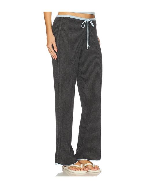 Frankie's Bikinis Black Lochlin Knit Pant