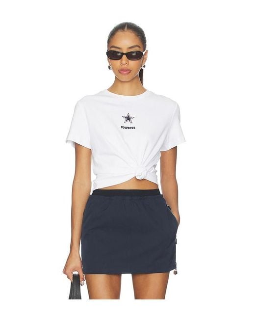 Terez White X Revolve Cowboys Basic Logo Tee