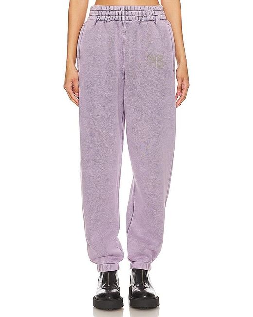 Alexander Wang Purple Essential Classic Sweatpants