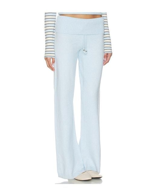 Frankie's Bikinis Blue Dawson Cloud Knit Pant