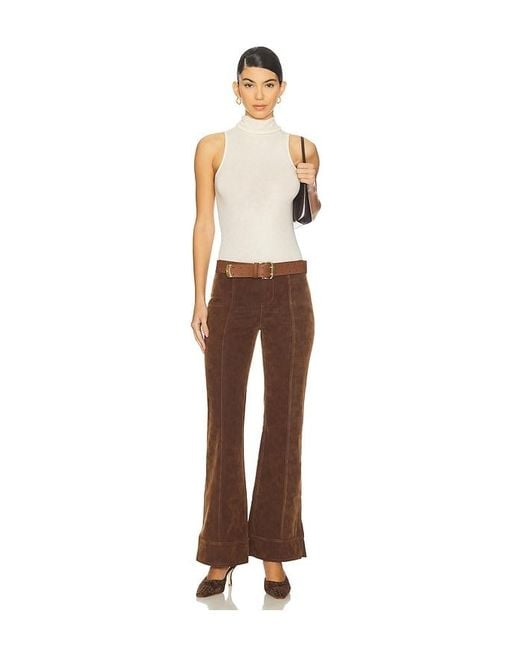 Free People Brown X We The Free Glow Up Pant Suede