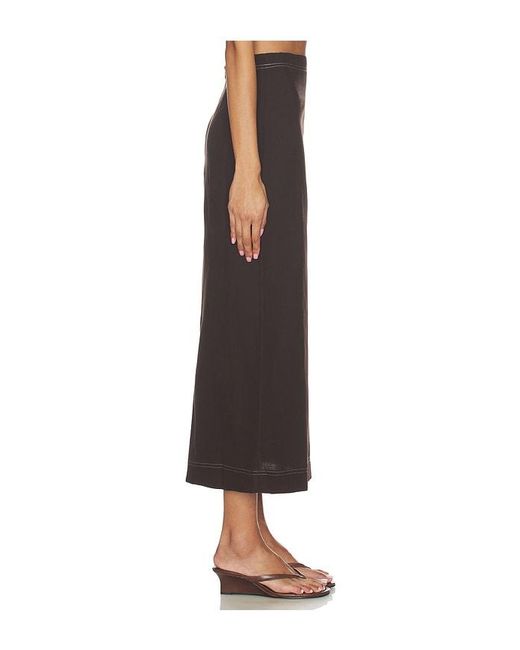 ALIGNE Black Mia Linen Mix Skirt