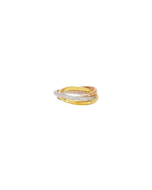 Shashi White Vera Pave Ring