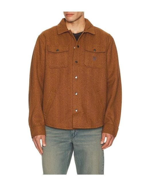 Brixton Brown Durham Brushed Jacket for men