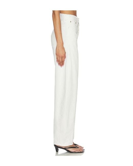 Agolde White Luna Pieced Jean