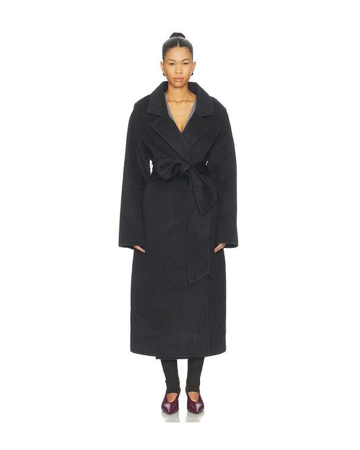 SER.O.YA Black Lyli Wool Coat