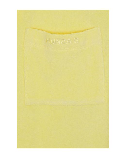 Camisa De Resort De Toalla Towelling Resort Shirt En Color Amarillo Talla (También En S, M, Xl) Hunza G de color Yellow